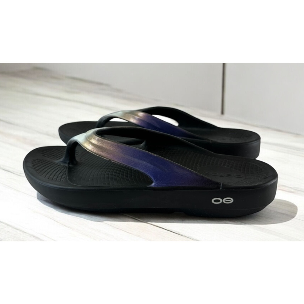 Oofos Oolala Luxe Recovery Sandal Comfort Multi-Colored Ombre Women's Size 11 - Picture 2 of 16